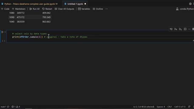 Polars Data Frame Expression and Select context смотреть онлайн