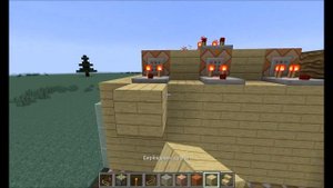 Строим механический дом в майнкрафт №1 ( Вход )