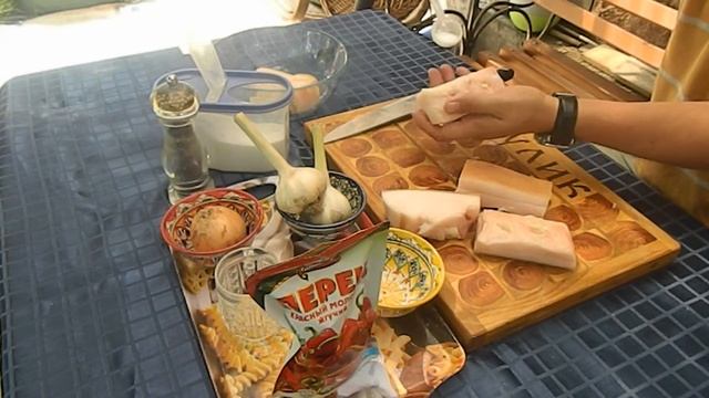 МЯСО в кисло-сладком маринаде !!! Свинина завернутая косичкой в ТАНДЫРЕ!!!запеченное сало !!!!