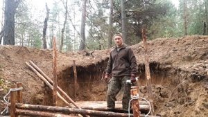 Строю укрытие, ночевка в лесу.
