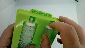 Щетка для чистки ковров 2 ролика, пластик, 15х11,5см