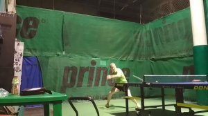 donic desto f3 на основании off+ тренировка с роботом