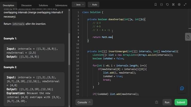 Insert Interval - Leetcode 57 - Java Solution and Explanation смотреть онлайн