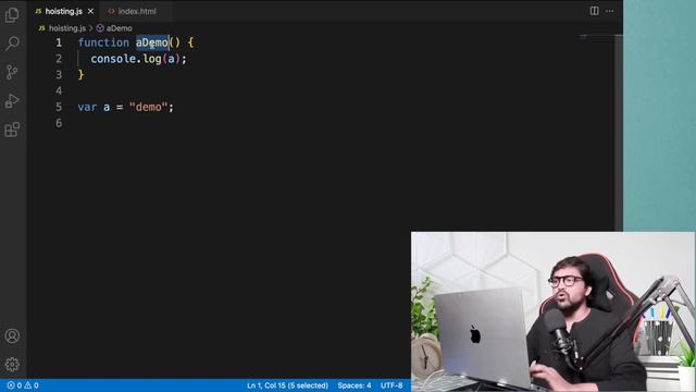 HOISTING AND UNDEFINED IN JAVASCRIPT  - #3