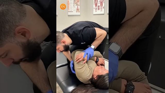 ASMR Chiropractic for Neck Pain Relief! #short #shorts