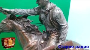 Статуэтки. Ковбой, индеец на коне