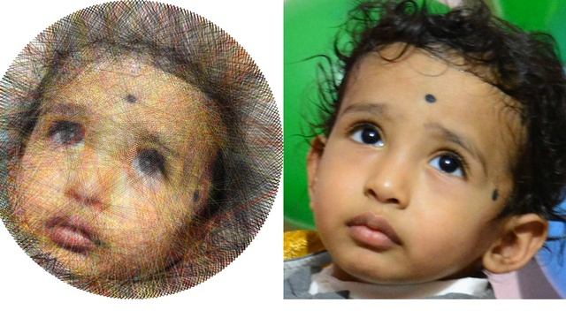 String Art | Color threads | Processing смотреть онлайн