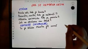 Курс чешского 5.3: Как спросить и указать дорогу