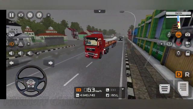 MAN TGX V8 Truck & Turbine Trailer Mod by MAH Channel | Bus Simulator Indonesia Gameplay #32