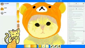 soosa007 Drawaria.online Kawai cat with a hat