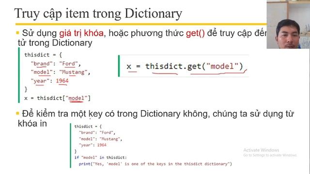 Lập trình Python cơ bản - Bài 4 Cấu trúc dữ liệu Set, Tuple, và Dictionary (tt) смотреть онлайн