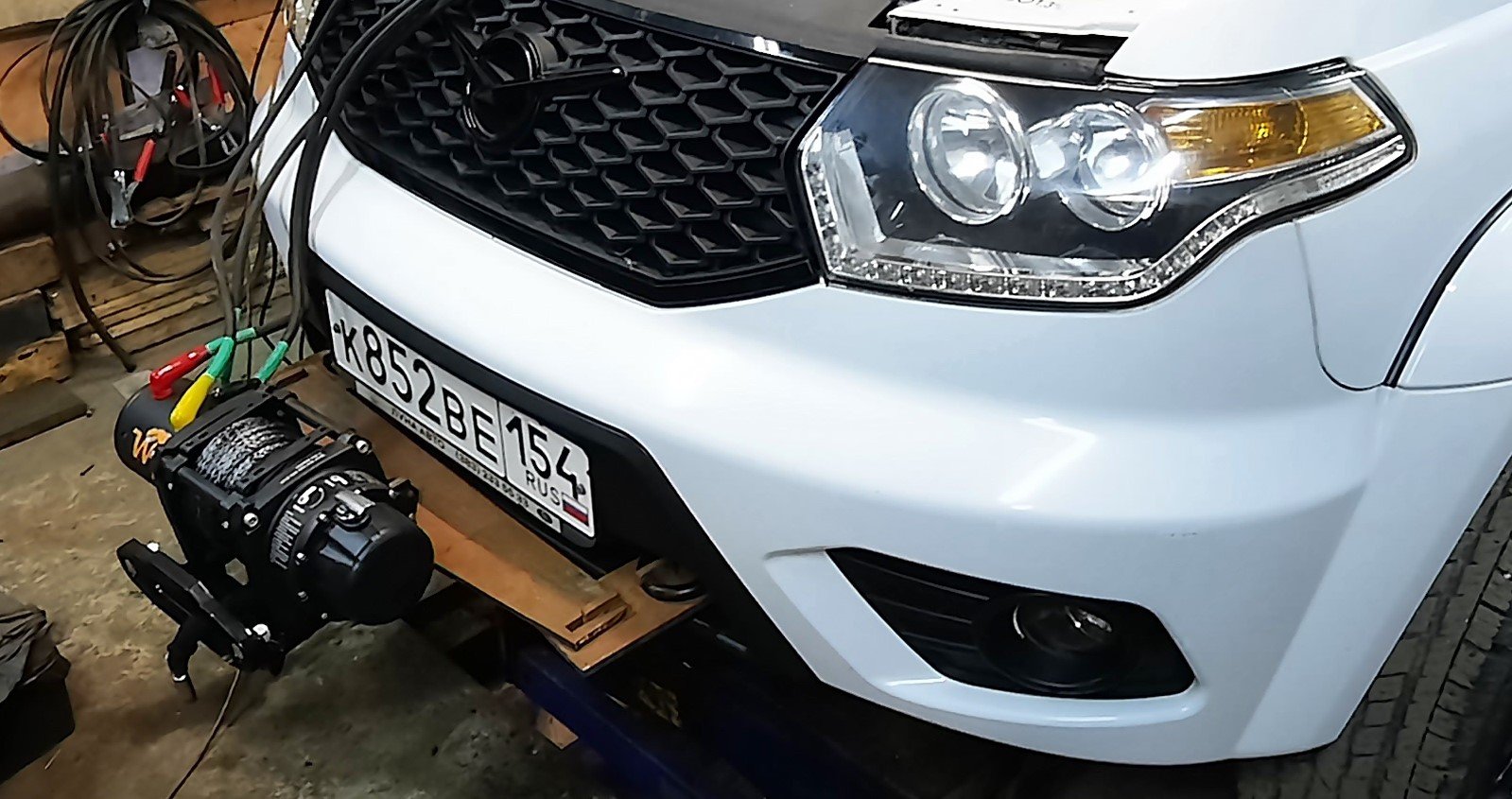 Переносная лебёдка на УАЗ Патриот. смотреть онлайн