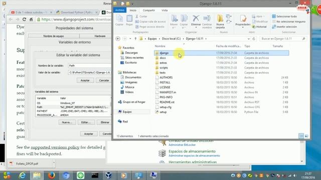 DESARROLLO WEB | Instalar y crear proyecto web Python y Django смотреть онлайн