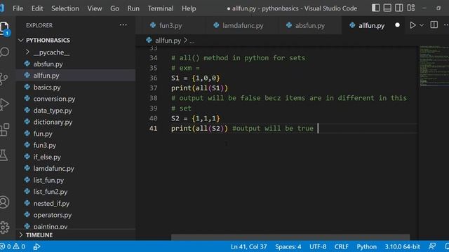 all function in python| python sets | python for beginners