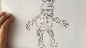 How To Draw Nightmare From FNaF 4 Step By Step Video Lesson