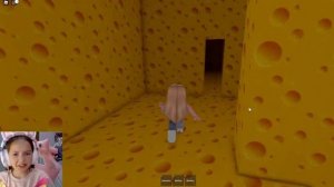 УЖАСНАЯ КРЫСА, Побег из сырного дома! Роблокс Cheese Escape