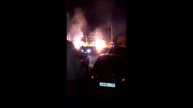 Пожар в Новотитаровской