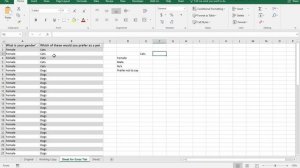 Making a Cross Tab in Excel