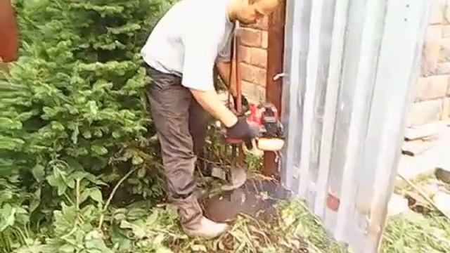 Бурения лунок под забор смотреть онлайн