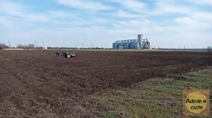 Фрезеровка 1 гектара земли мотоблоком(4K UHD). Milling 1 hectare of land with walk-behind tractor