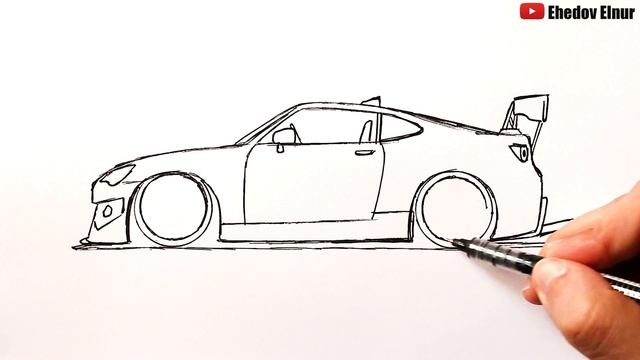 Как нарисовать машину поэтапно | Рисунок маркерами смотреть онлайн
