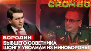 Бородин: Бывшего советника Шойгу уволили из Минобороны