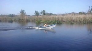 Лодка из ОСБ Парсун 3.6 обкатка
