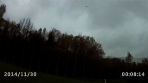 Первый полёт на кордовой электро бойцовке.