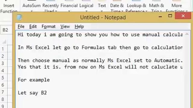 Ms Excel tip manual calculation option смотреть онлайн