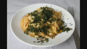 Паста тальятелле с соусом из курицы и грибов