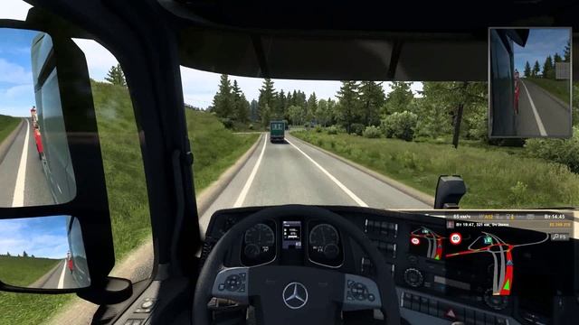 ETS 2 Рейс № 7 Тарту Эстония Утена Латвия Тракторы Дневник домового.mp4