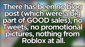 RIP ROBLOX SALES