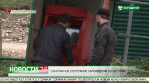 Санитарное состояние заповедной зоны  'Эрзи'