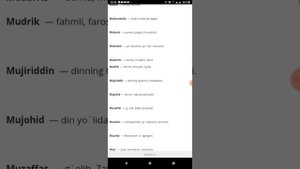 ISIMLAR MANOSI ИСИМЛАР МАНОСИ