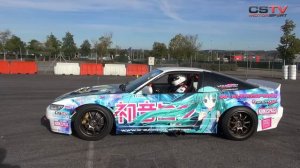 Nissan Sil80 Itasha 痛車 Drift 1st test - Hatsune Miku 初音ミク