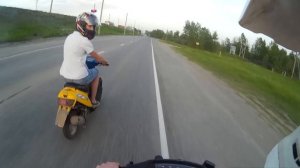 МАКСИМАЛЬНАЯ СКОРОСТЬ HONDA DIO 35 | СТАНТ YAMAHA JOG