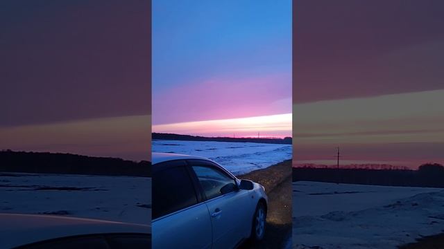 Розовый закат