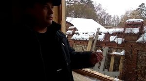 Обшивка внешнего периметра ЦСП. Четверть в оконных проемах каркасного дома.