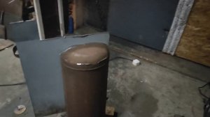 печь в гараж из газовых баллонов