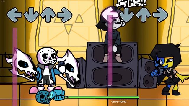 Friday Night Funkin' - Reality Check but everytime it's Sans turn a Different Skin mod is used смотреть онлайн