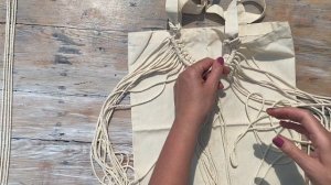 Летняя сумка в технике макраме своими руками - просто и стильно