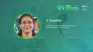 V. Sujatha at "Sociology of health" forum (2022).