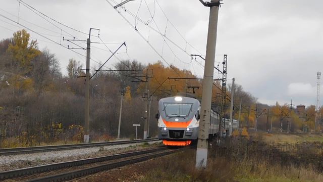 Электропоезд ЭП2Д-0091 ЦППК сообщением Дмитров - Москва смотреть онлайн