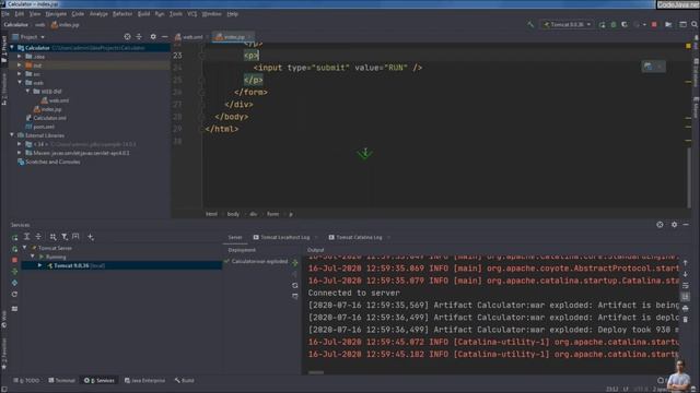 How to Create Java Web Project in IntelliJ IDEA смотреть онлайн
