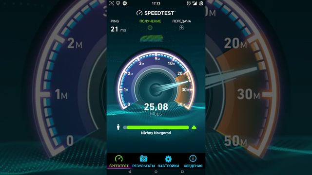 Tele2 Russia 3G speedtest