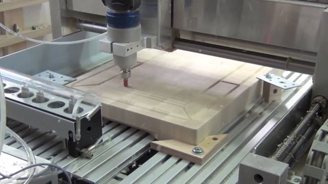 CNC machine: фрезерование доски для отбивания мяса смотреть онлайн