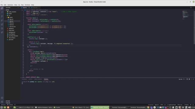 React Hooks - useState e useEffect смотреть онлайн