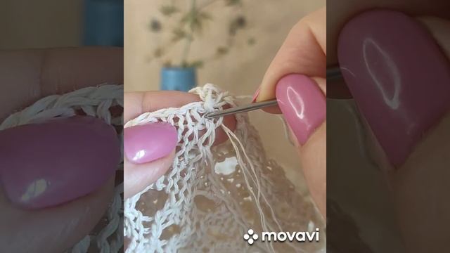 Трикотажные швы. Горизонтальный шов петля в петлю