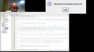 Java program created to demonstrate -   Professor Messer's Practice Exam(s)   Part 2