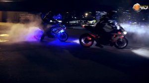 Дрифт батл.Машина и мотоциклы.